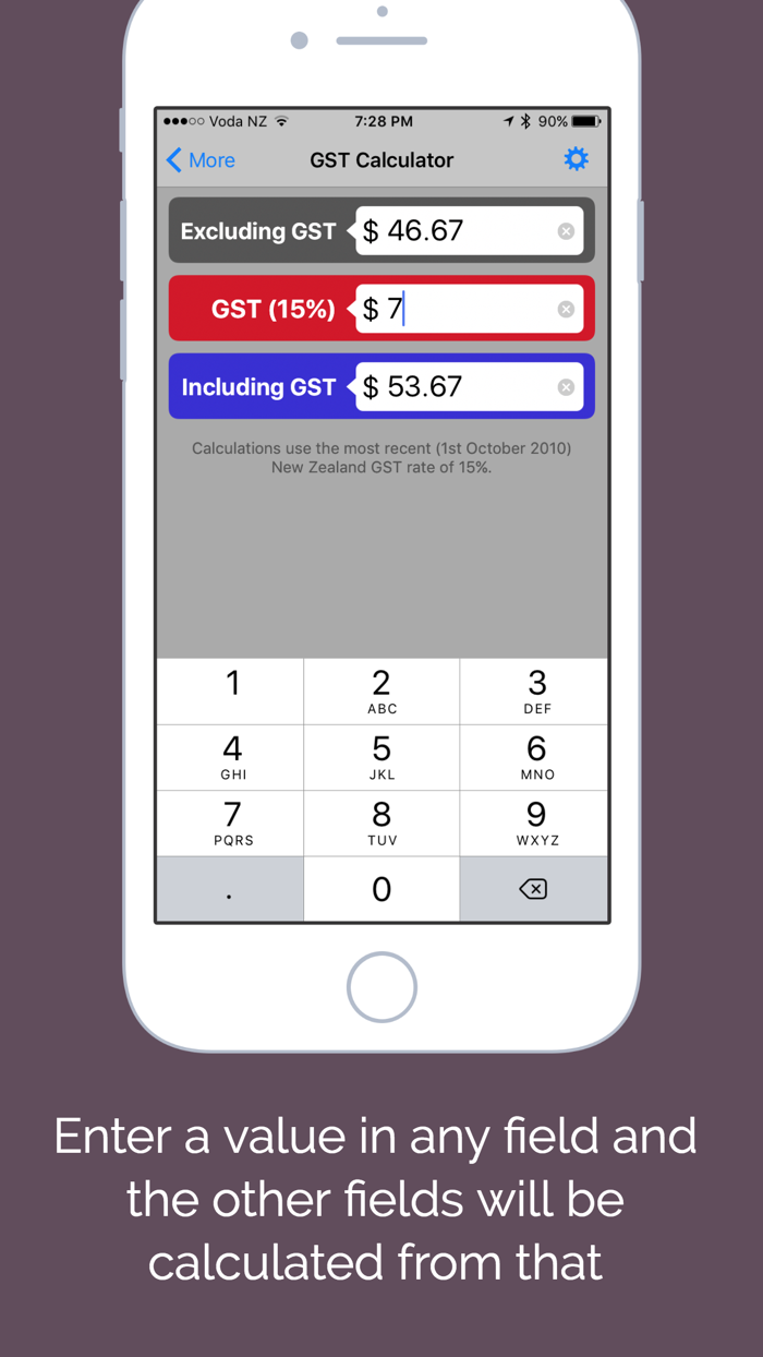 GST Kiwi - New Zealand Goods and Services Tax Calc