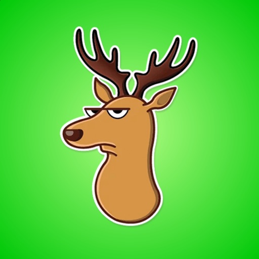 Elk in Forest Stickers