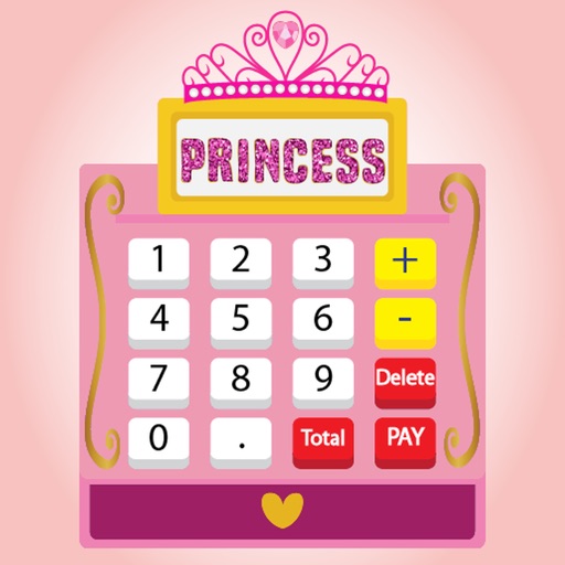 Princess Cash Register -Pink Checkout with Scanner