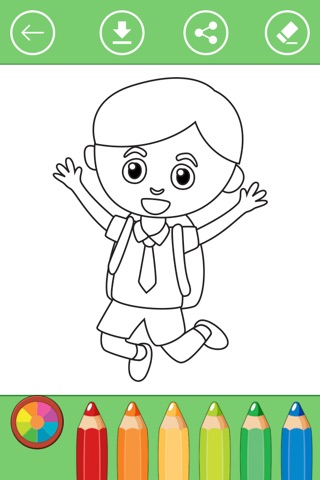 School Coloring Book for Kids: Learn to color screenshot 2