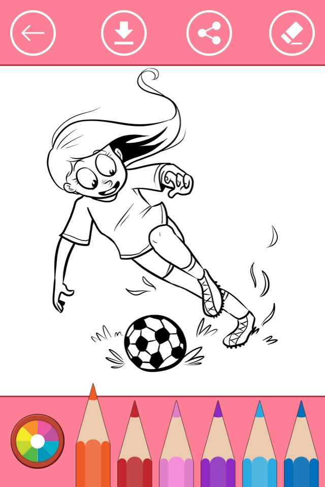 Soccer Coloring Book for Children: Learn to color screenshot 4