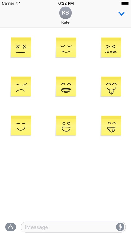 Kawaii Emoji Stickies - Cute and Funny Faces