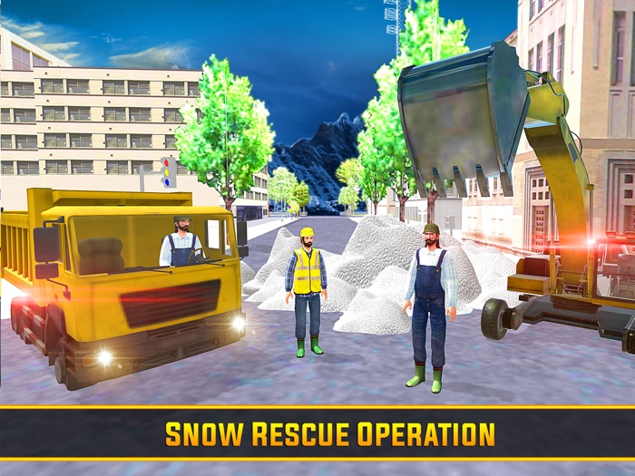 Heavy Snow Plow Truck Excavator Drive-r Simulator