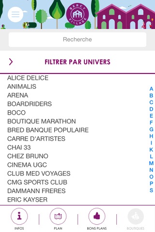 application de Bercy Village screenshot 3