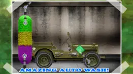 kids car washing game: army cars iphone screenshot 2