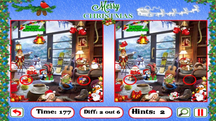 Free Hidden Objects:Christmas Find The Difference screenshot-3