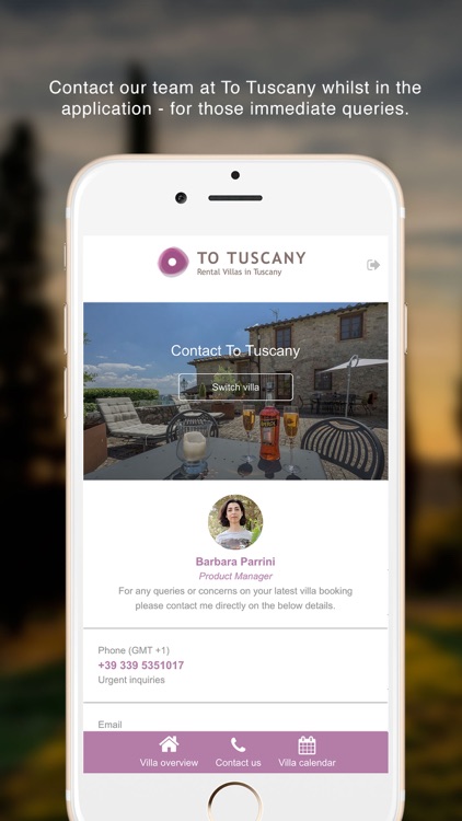 To Tuscany Owner App