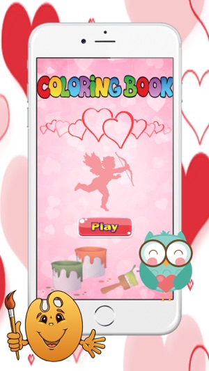 Kids Coloring Book with valentine days(圖1)-速報App