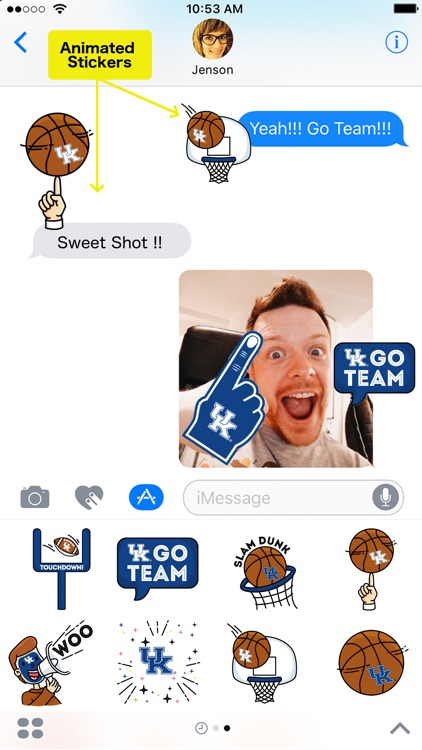 Kentucky Animated+Stickers for iMessage