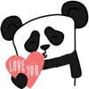 The Lazy Panda stickers by Hazal for iMessage