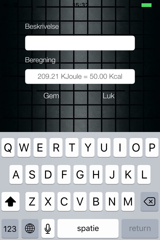 KJoule Kcal screenshot 3