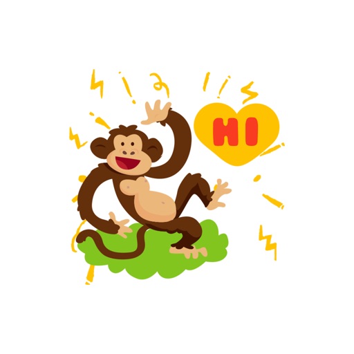 Mad Monkey stickers by NestedApps Stickers icon