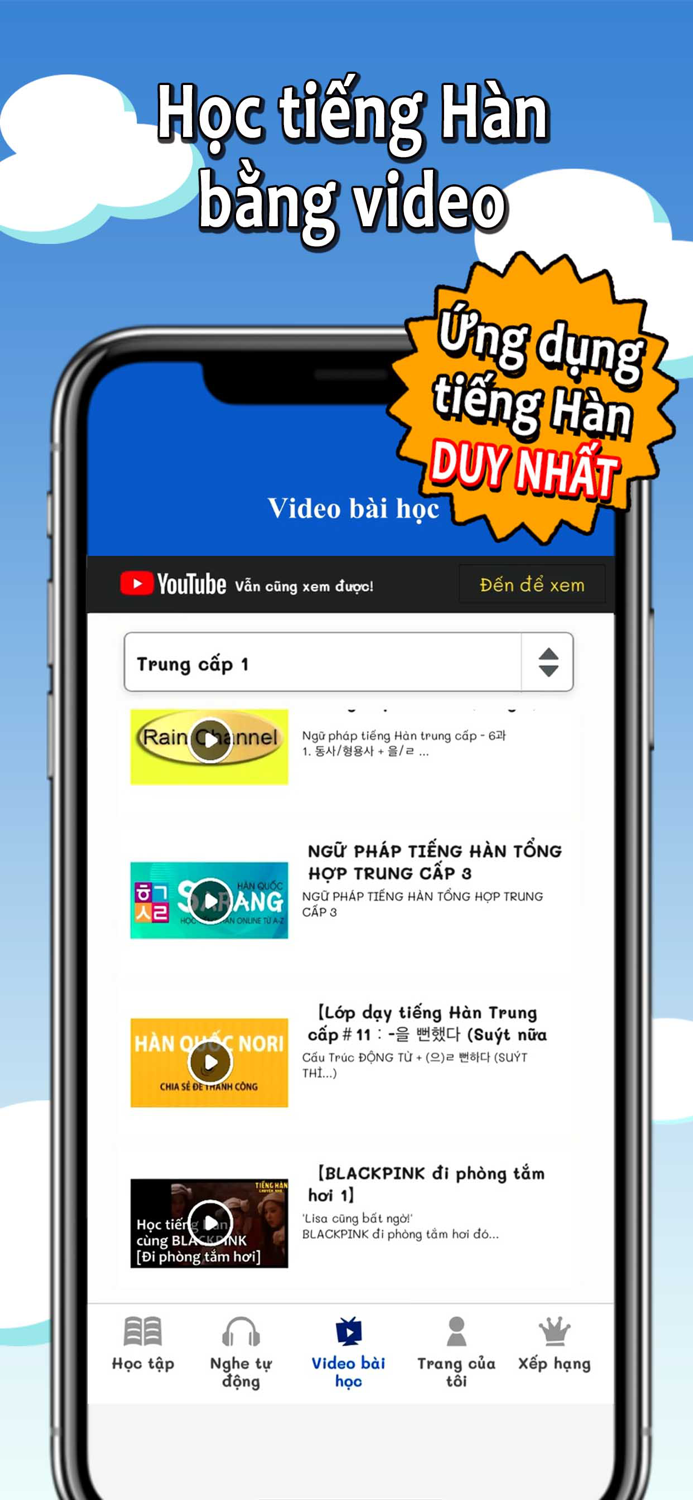 Từ vựng và ngữ pháp tiếng Hàn