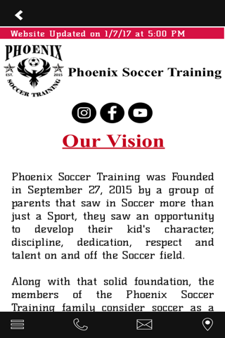Phoenix Soccer Training screenshot 2