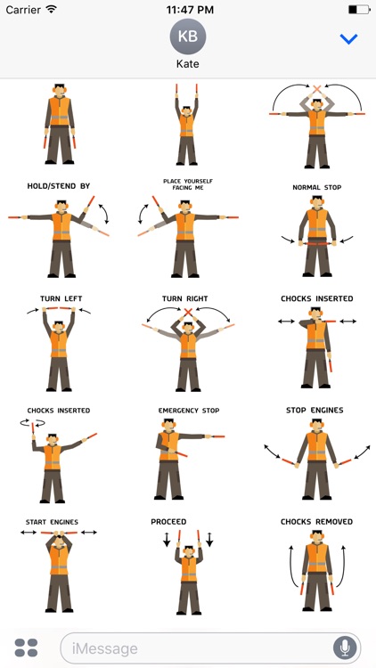 Marshalling Hand Signals For Aircraft