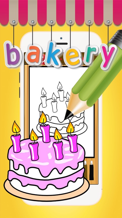 Color ME: Bakery Cup cake Pop Maker Kids Coloring