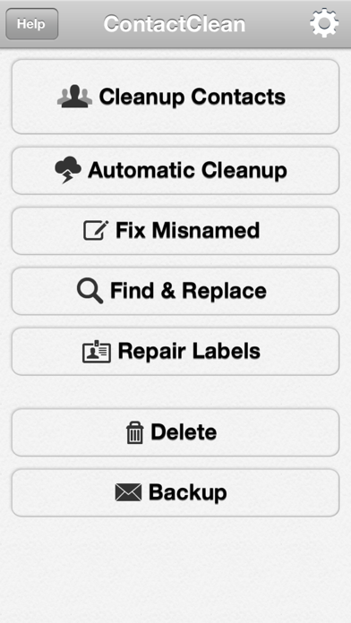 ContactClean - アドレス帳のクリーンアップと修復のスクリーンショット2 ContactClean - アドレス帳のクリーンアップと修復のスクリーンショット2
