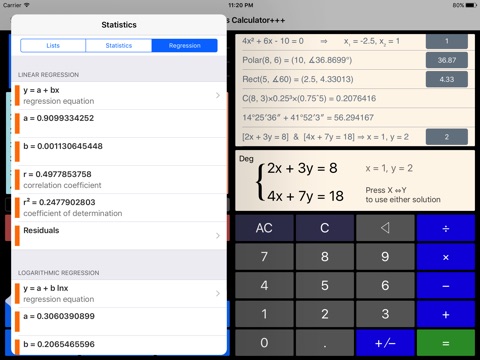 Statistics Calculator+++ screenshot 2