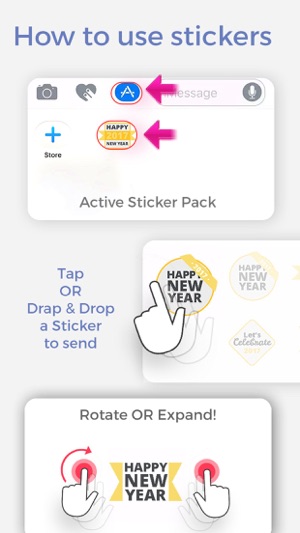 New Year Messages Stickers(圖3)-速報App