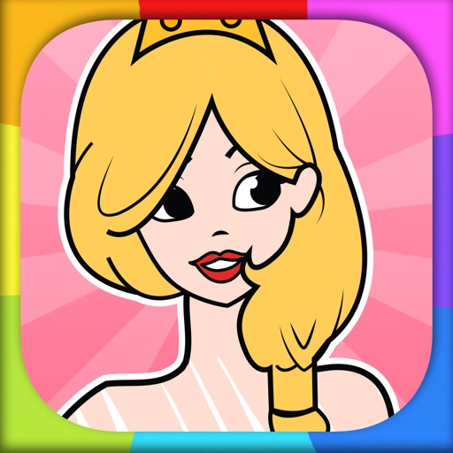 Coloring Sheets for Girls: Coloring Games for Kids Icon