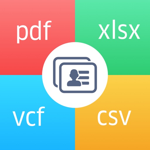 Contacts to Excel , PDF , CSV iOS App