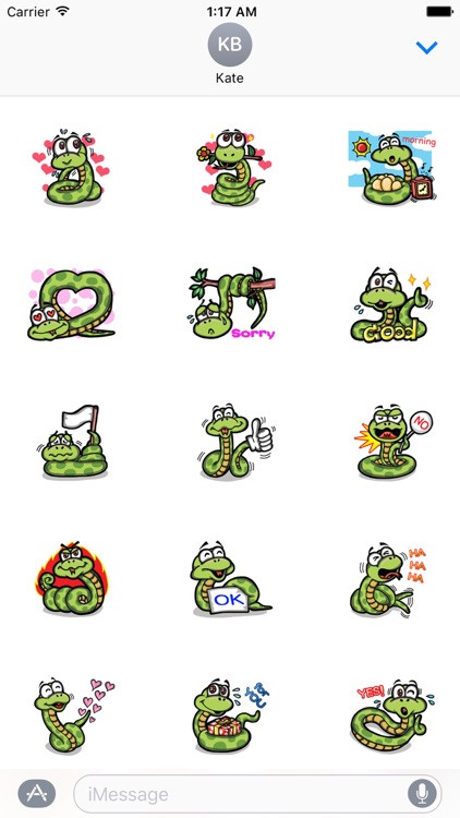 Cute Python Stickers