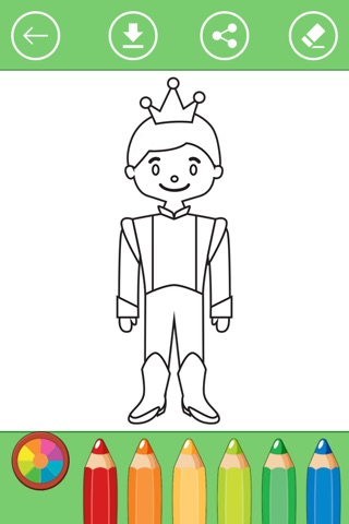 Royal & Princess Coloring Book for Girls. screenshot 2