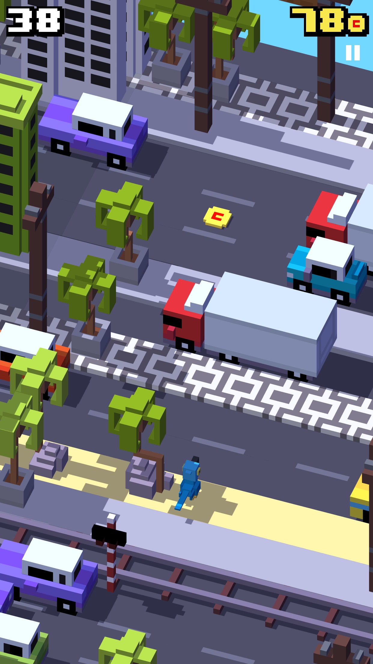 Screenshot do app Crossy Road