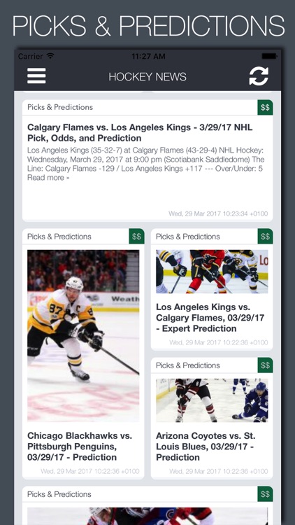 Live Hockey News & Predictions