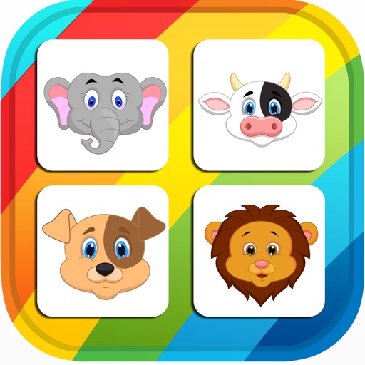 Planet Animal Pair Matching Games for Kid & Toddle Icon