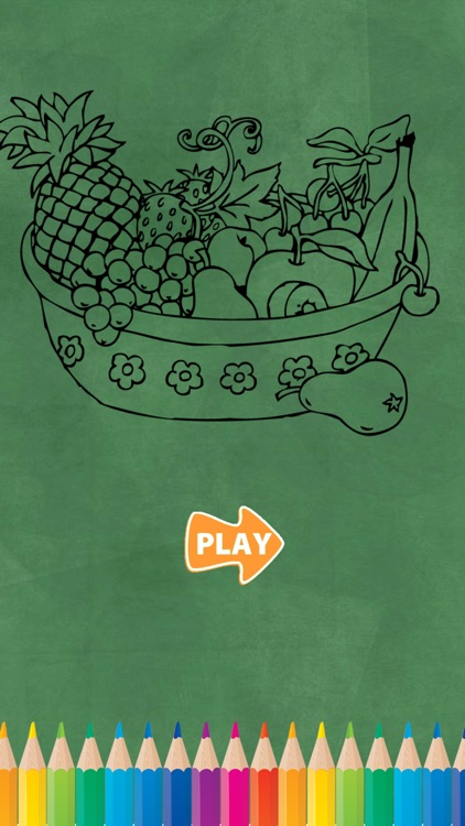 Fruits and Vegetable Coloring book For Children