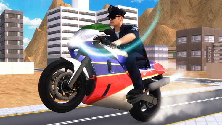 Flying Police Bike Simulator