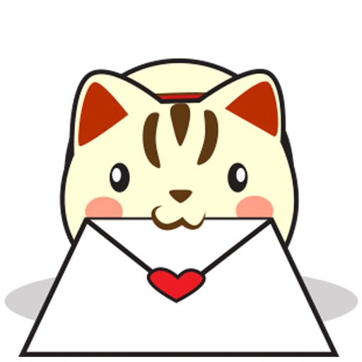 Kira the neko cat for iMessage Sticker icon