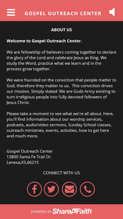 GOSPEL OUTREACH CENTER screenshot-4