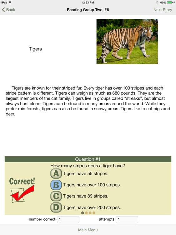 Reading Comprehension: Animals, Grades 2-3