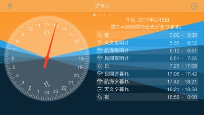 昼光 - 日の出と日没の時計 screenshot1