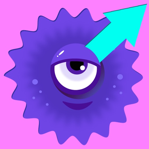 Eye Rotate - funny rolling ball shooting game icon