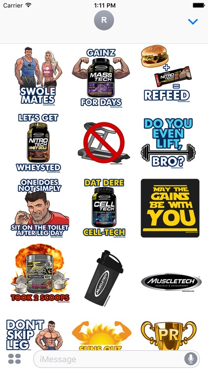 MuscleTech Stickers