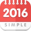 탁상달력2016 : 심플캘린더 - iPhoneアプリ