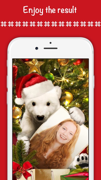 Christmas wallpaper, fun photo frames & Santa hat screenshot-4