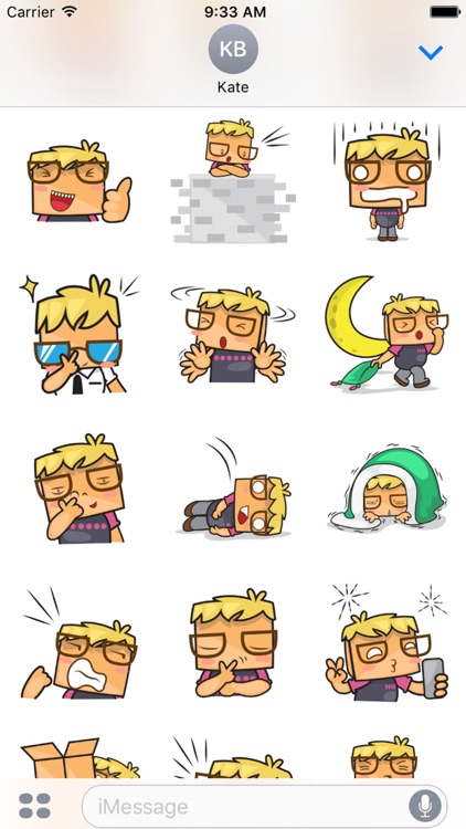 Gogo the cool guy for iMessage Sticker