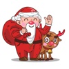Santa Claus And Rudolph Emotion Stickers