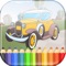 Cars Coloring Book Game for Kids, toddler, boy, girl or children