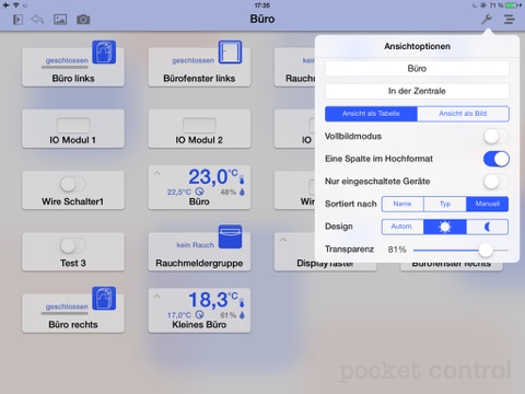 pocket control CL for iPad screenshot 3