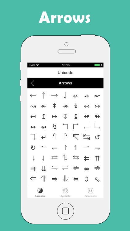Symbol Pad - Unicode Characters and Symbols Icons