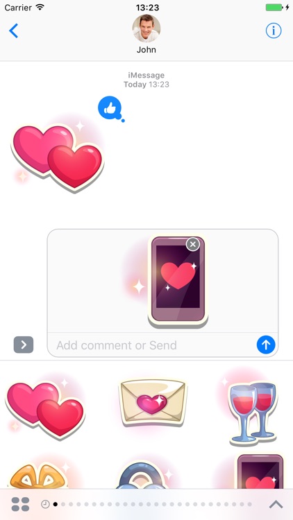 Love and passion - stickers for iMessage