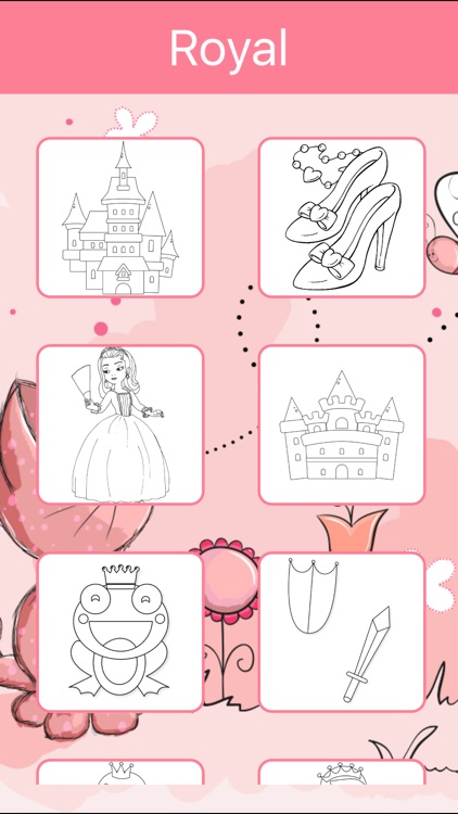 Royal Coloring Book: Color princess, castle, ...