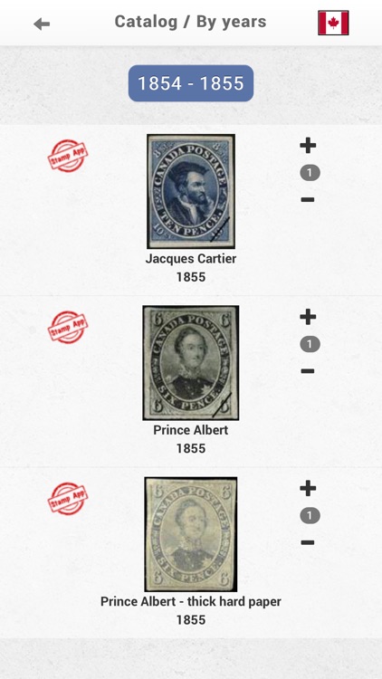 Timbres Canada, Philatélie screenshot-3