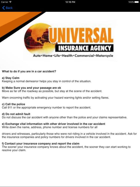 Universal Insurance Agency HD screenshot-3