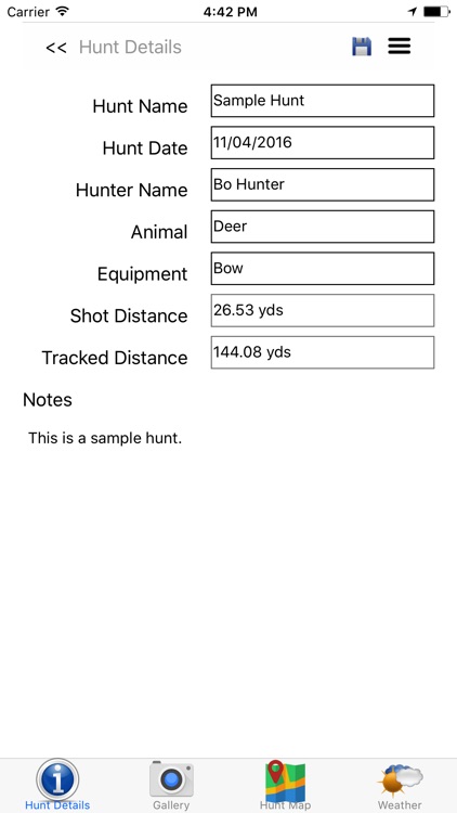 GameTracker: The Hunting App